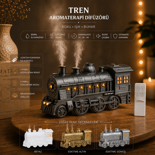 Retro Tren Aromaterapi Nemlendirici