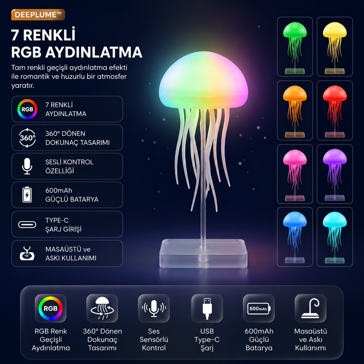 Deeplume™ Gece Lambası